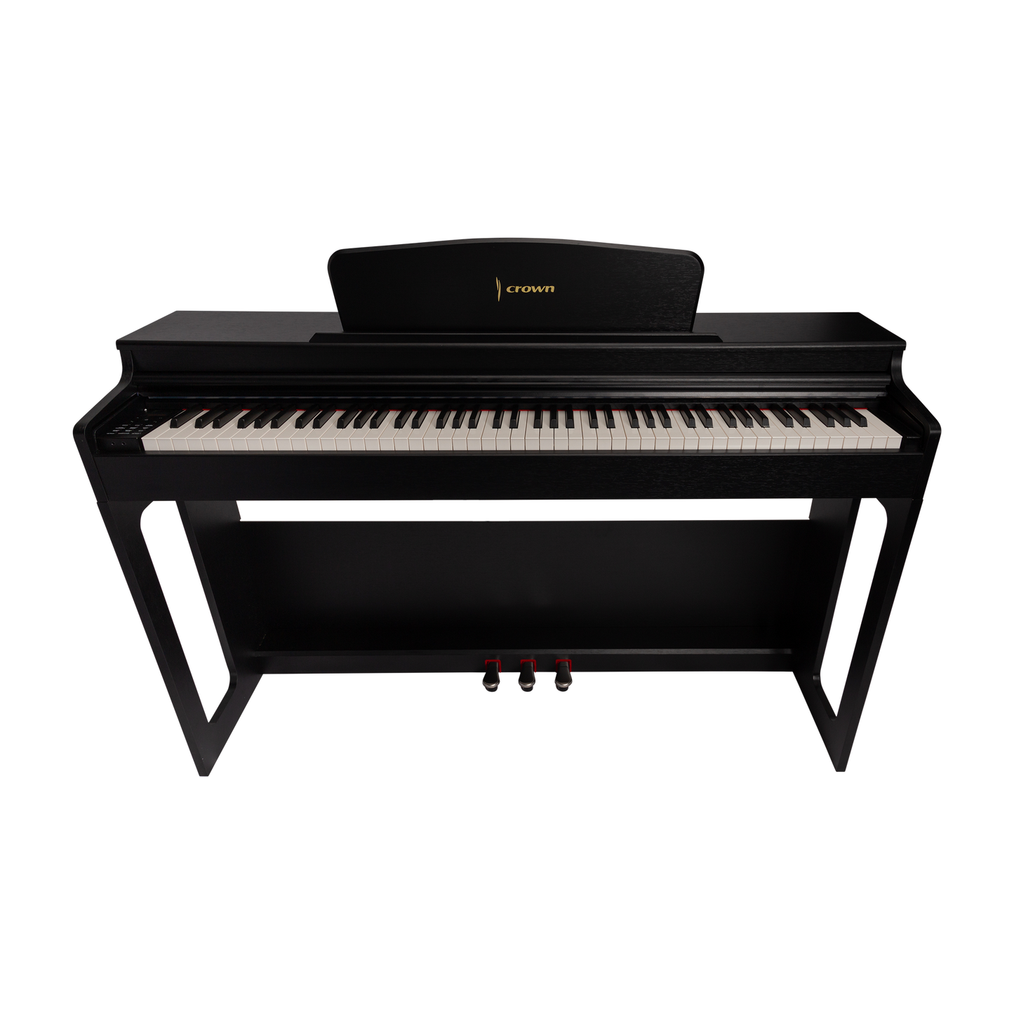 CROWN CDP-906-BLK UPRIGHT DIGITAL PIANO (Black)