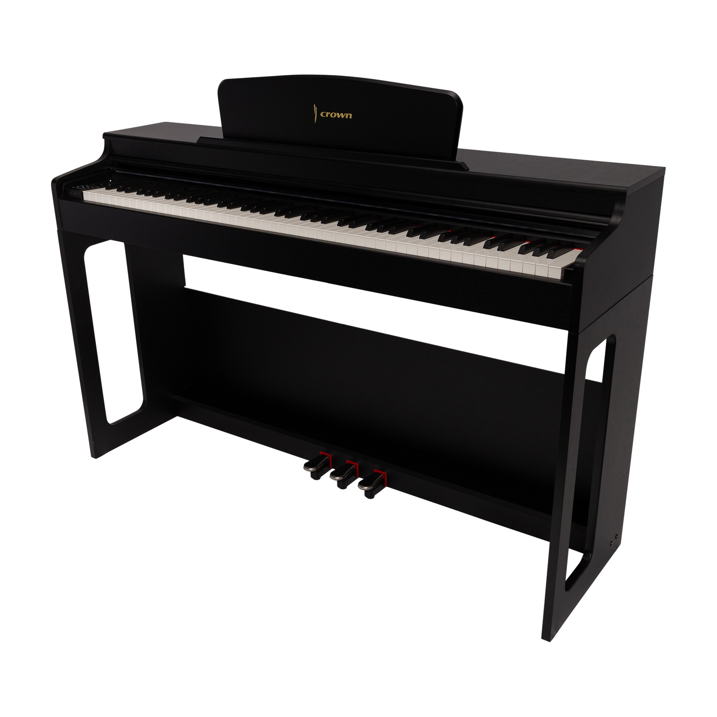 CROWN CDP-906-BLK UPRIGHT DIGITAL PIANO (Black)