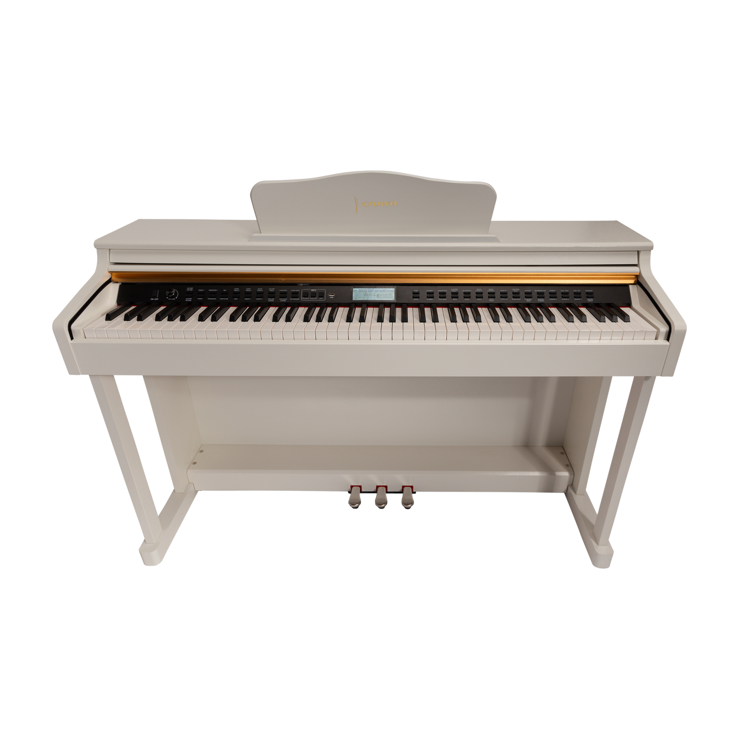 CROWN CDP-913-WHT UPRIGHT DIGITAL PIANO (White)