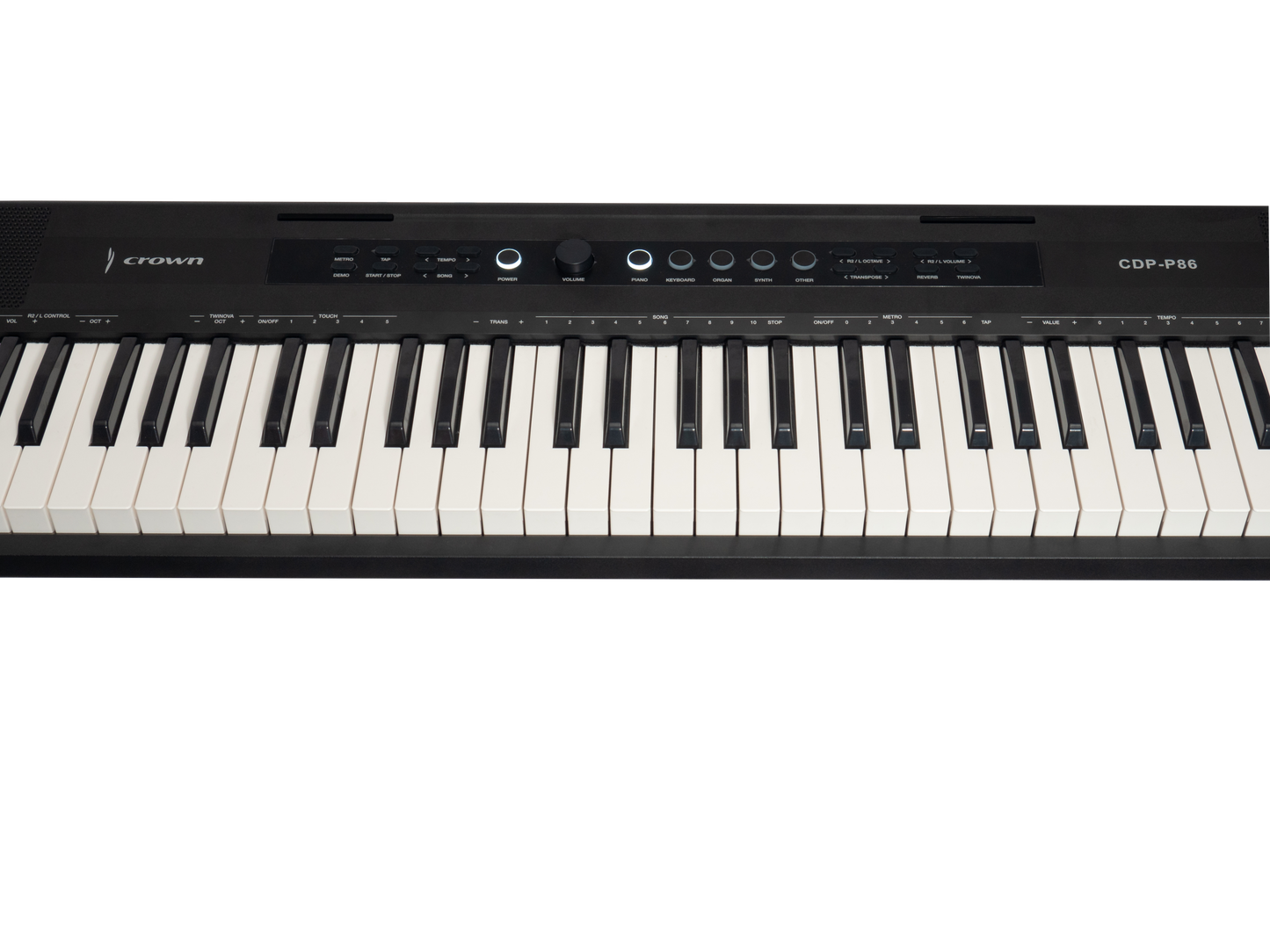 Crown P86 88-Key Touch Responsive Digital Piano (Black)