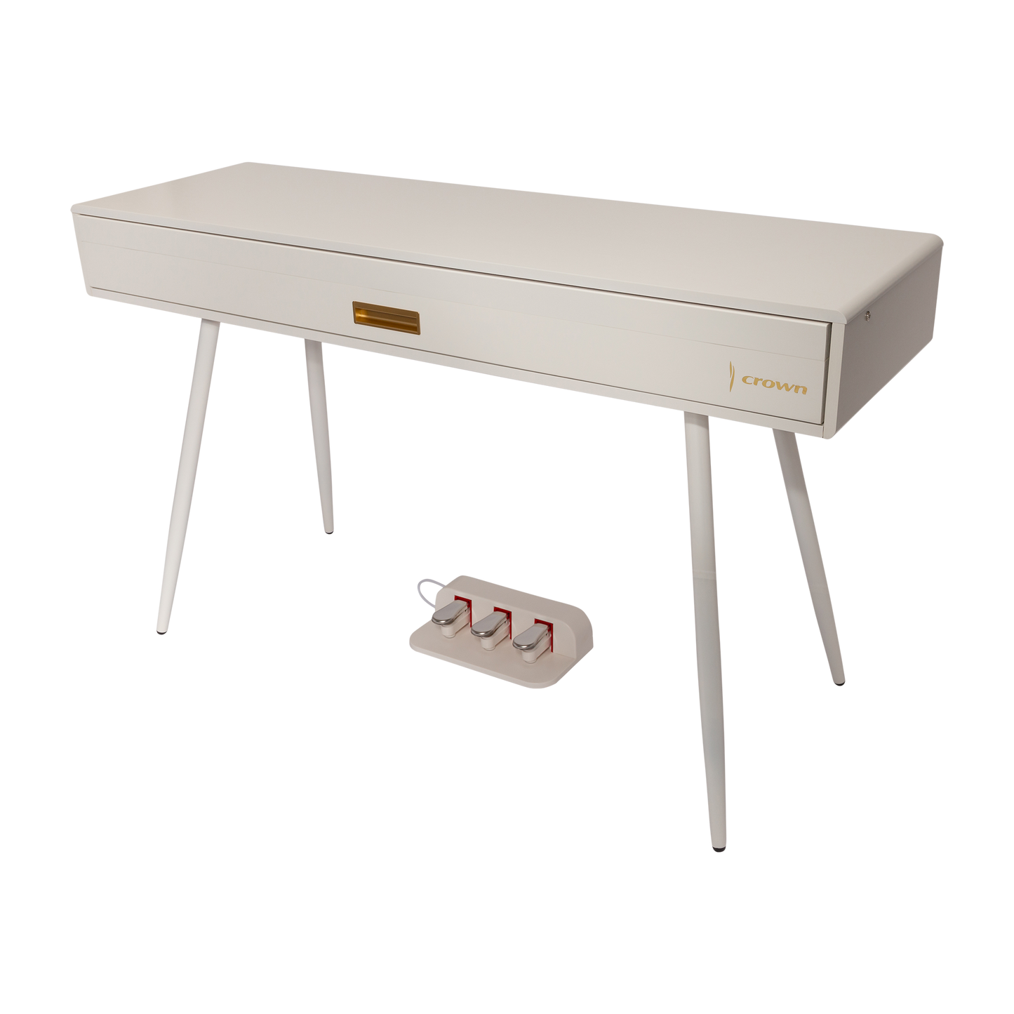 CROWN CMDP-916-WHT UPRIGHT HIDEAWAY DIGITAL PIANO (White)