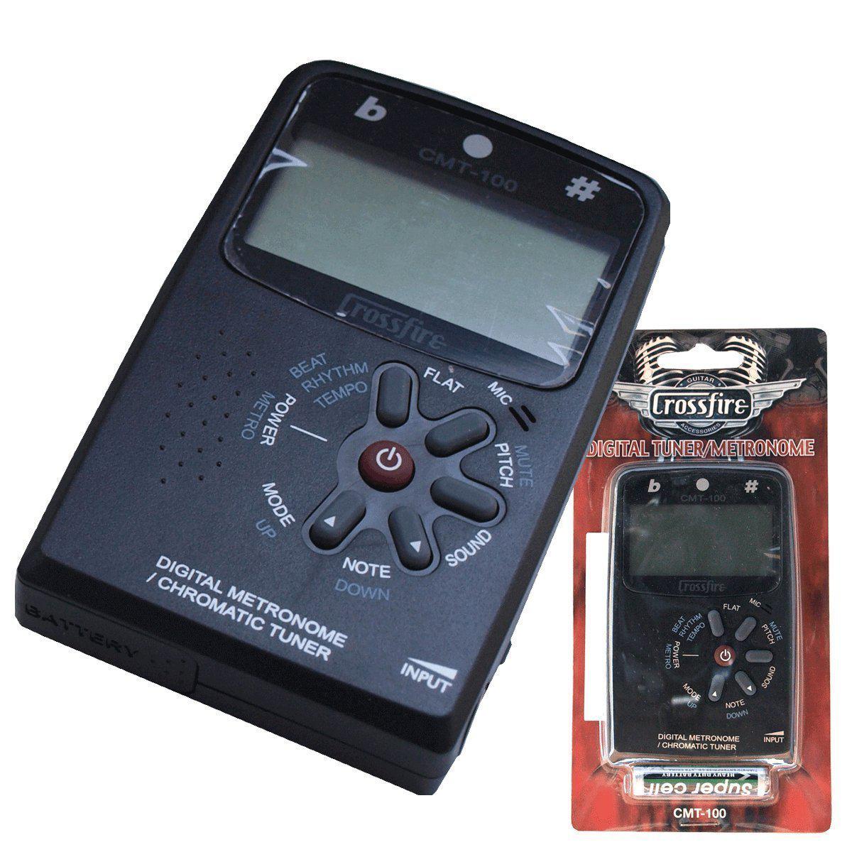 Crossfire Chromatic Tuner and Digital Metronome (Black)