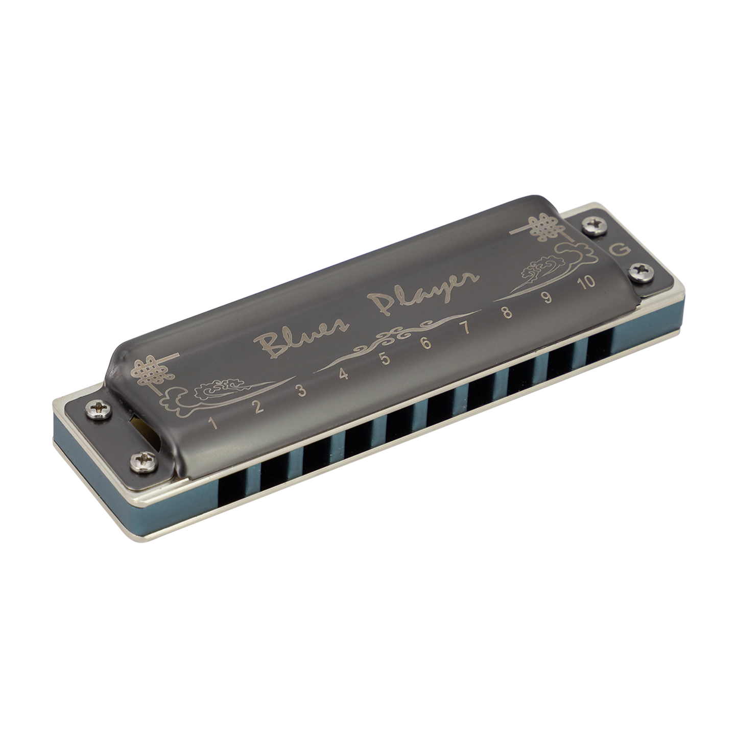 East Top PRO20AL 10 Hole Blues Player Harmonica A