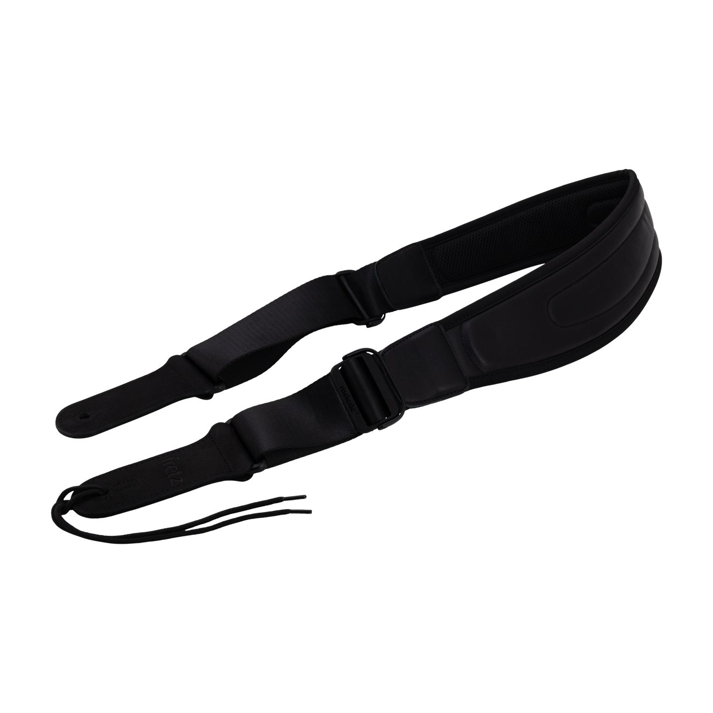 Fretz FGST-QA12-BLK 31/2" Leather Guitar Strap (Black)