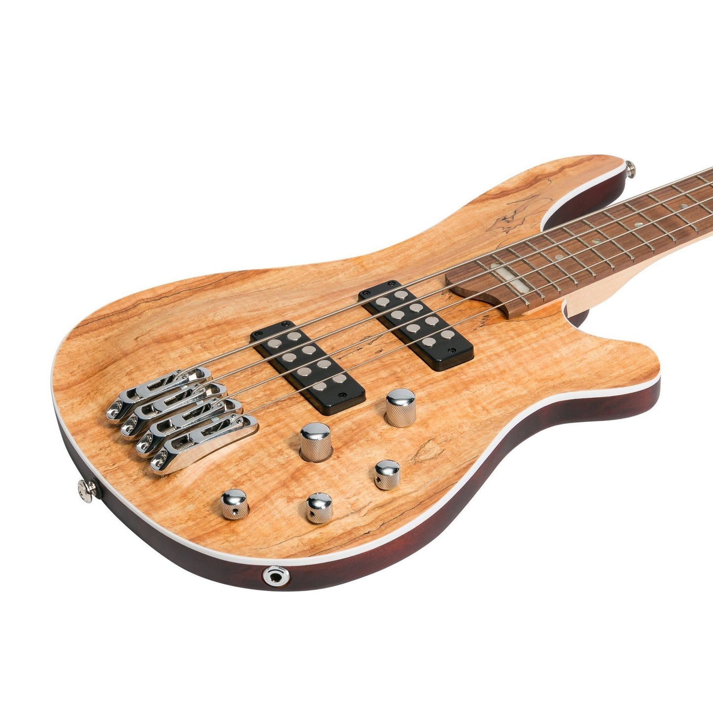 J&D Luthiers '20 Series' 4-String Contemporary Active Electric Bass Guitar (Natural Satin)