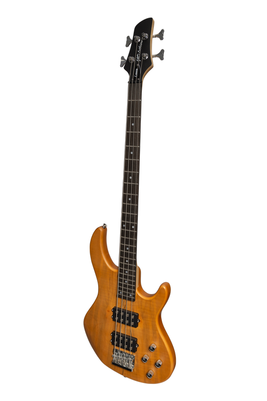 J&D Luthiers 4-String T-Style Contemporary Active Electric Bass Guitar (Natural Satin)