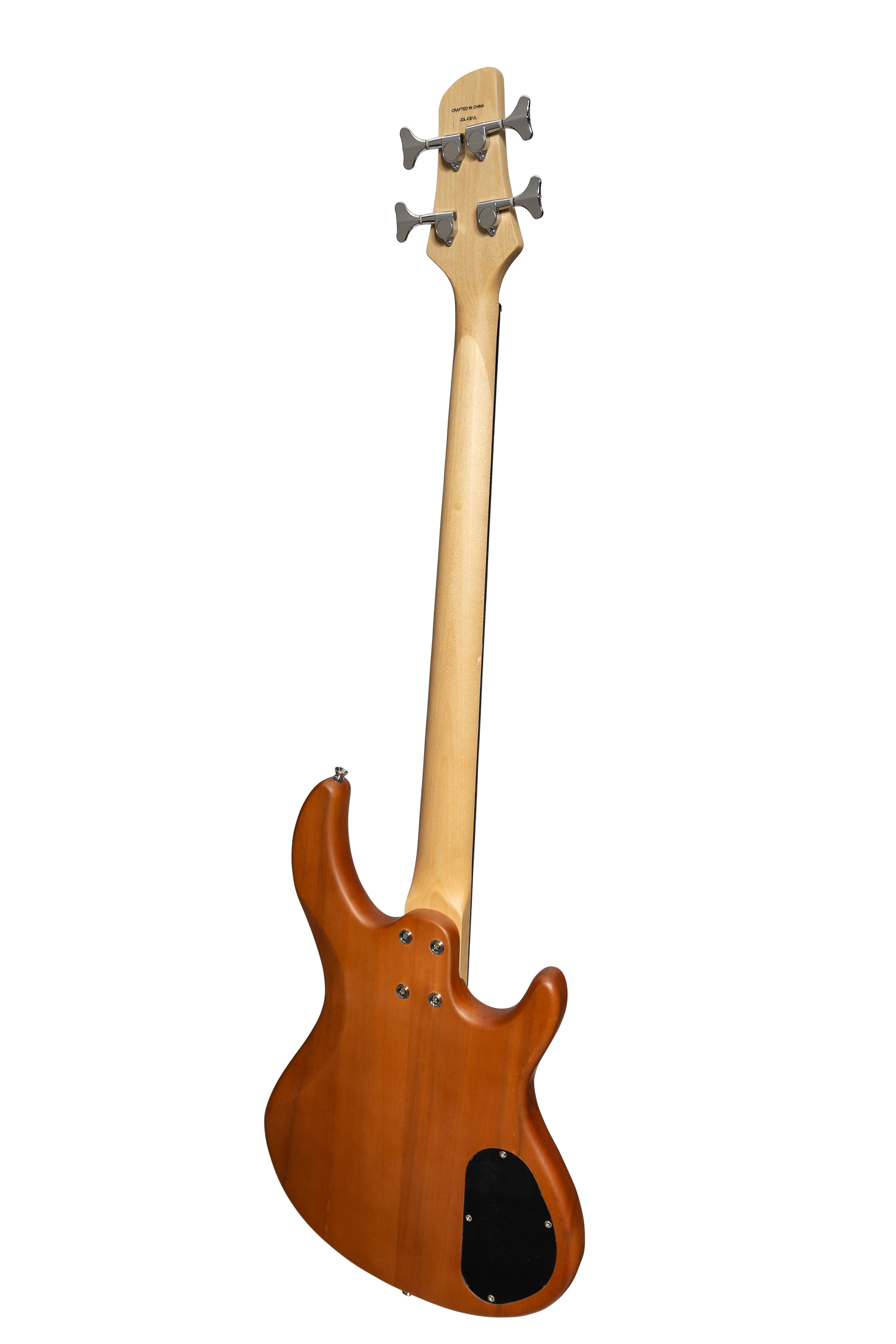 J&D Luthiers 4-String T-Style Active Electric Bass Guitar Left Handed (Natural Satin)