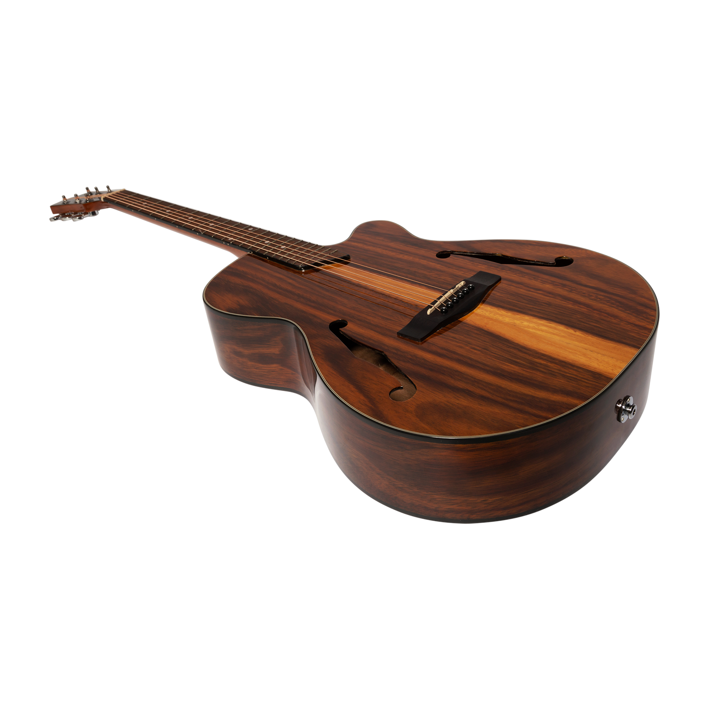 Martinez Jazz Hybrid Acoustic-Electric Gloss Small Body Cutaway Guitar (Rosewood)
