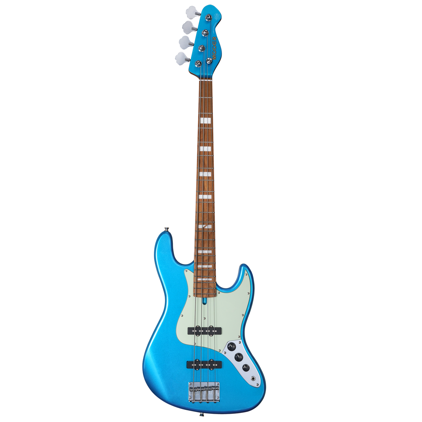 MOOER MBJ410 JZ-STYLE ELECTRIC BASS GUITAR (METAL BLUE)