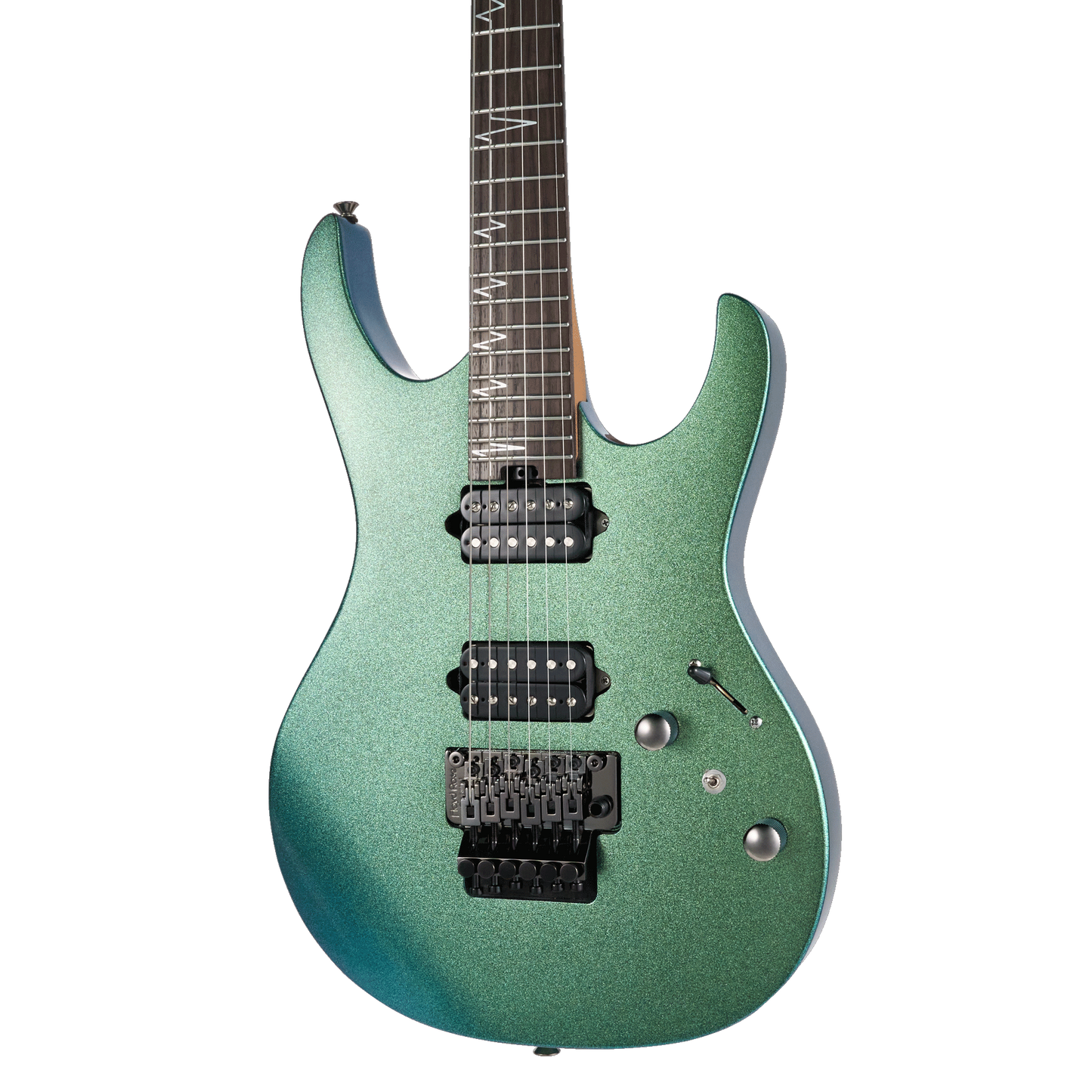 MOOER MMT100 FLOYD ROSE ELECTRIC GUITAR (AURORA GREEN)