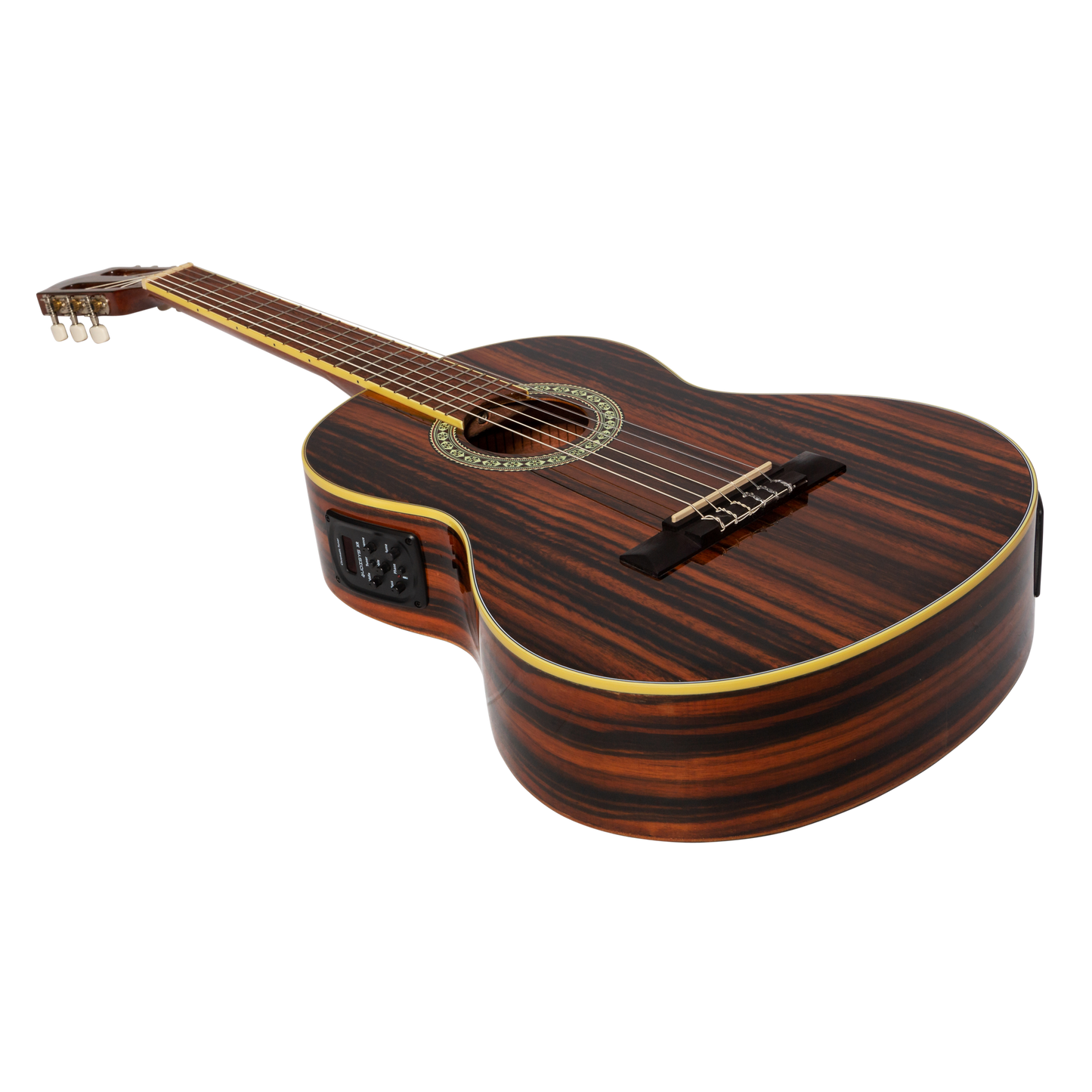 Martinez '51 Series' 3/4 Size Electric Classical Guitar with Tuner Amara (Gloss)