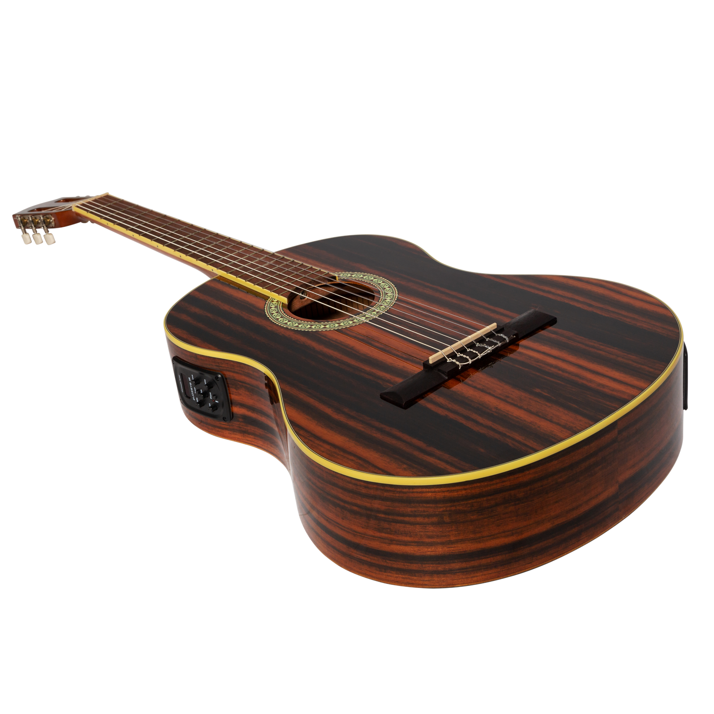 Martinez '51 Series' 4/4 Size Electric Classical Guitar Amara (Gloss)