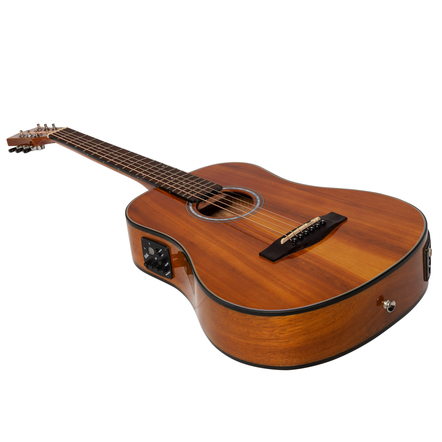 Martinez '51 Series' Acoustic-Electric Babe Traveller Guitar Koa (Gloss)