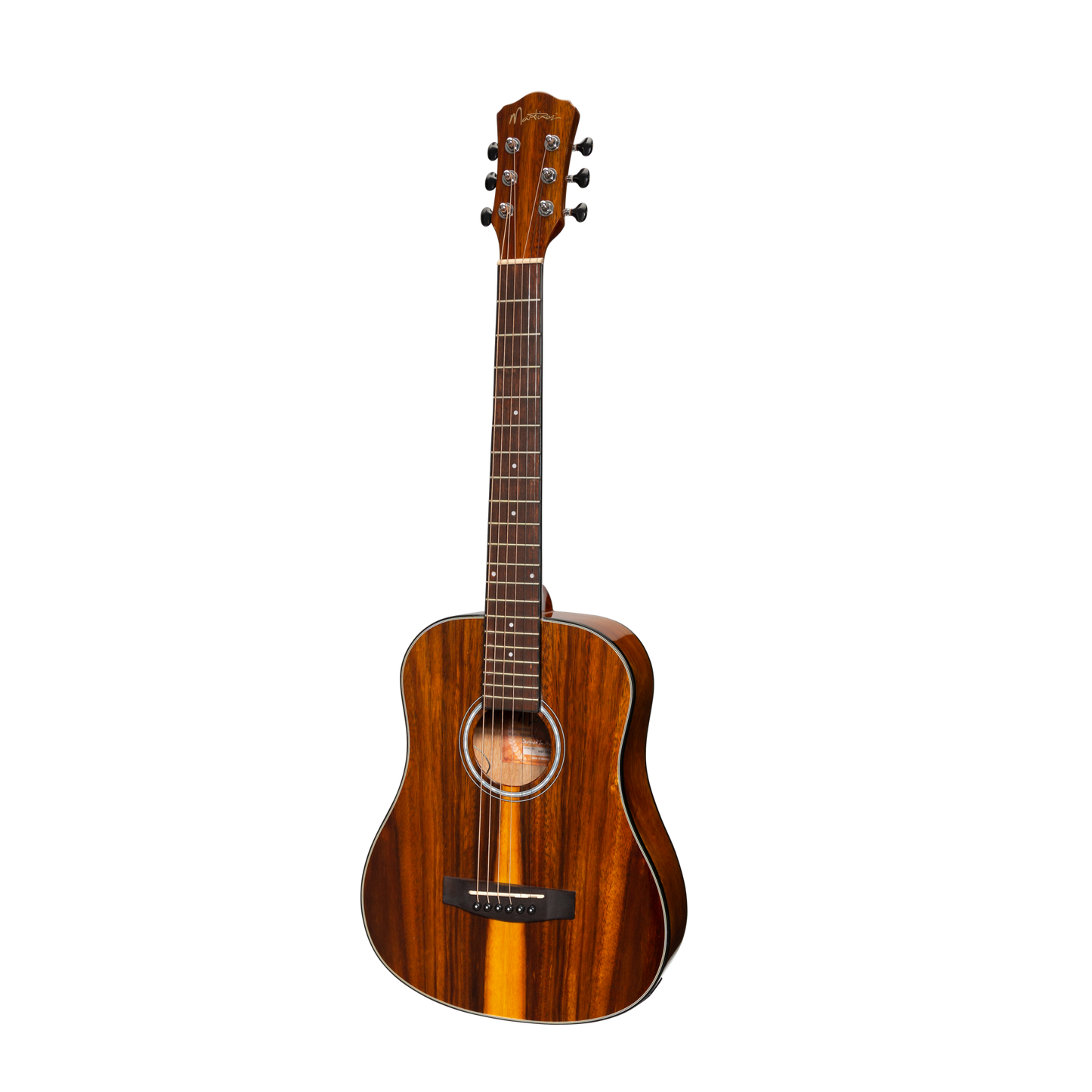 Martinez '51 Series' Acoustic-Electric Babe Traveller Guitar Teakwood (Gloss)