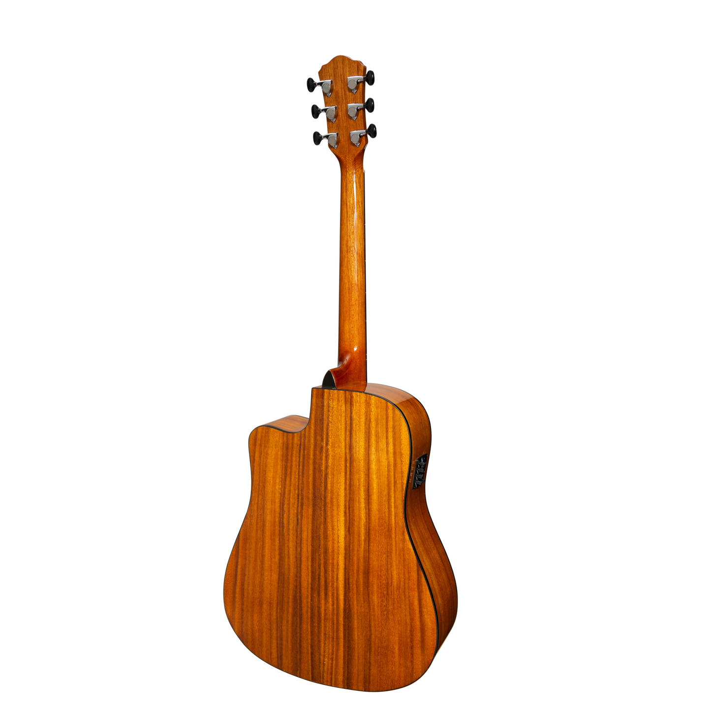 Martinez '51 Series' Acoustic-Electric Dreadnought Cutaway Guitar Koa (Gloss)