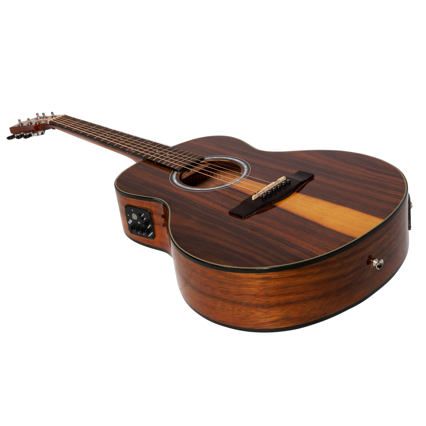 Martinez '51 Series' Acoustic-Electric Short Scale Guitar Teakwood (Gloss)