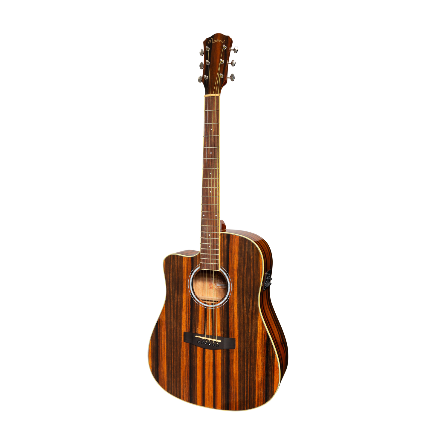 Martinez '51 Series' Left Handed Acoustic-Electric Dreadnought Cutaway Guitar Amara (Gloss)