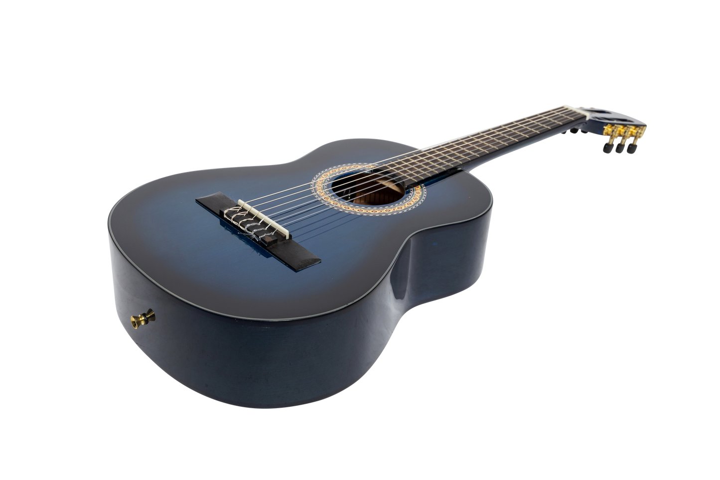 Martinez G-Series 1/2 Size Student Classical Guitar Pack with Built In Tuner (Blue-Gloss)