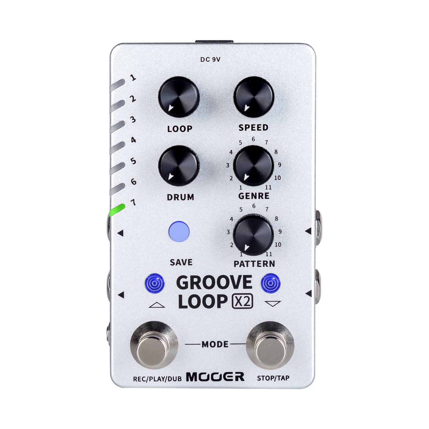 Mooer Dual Footswitch 'Groove Loop X2' Stereo Looper Guitar Effects Pedal