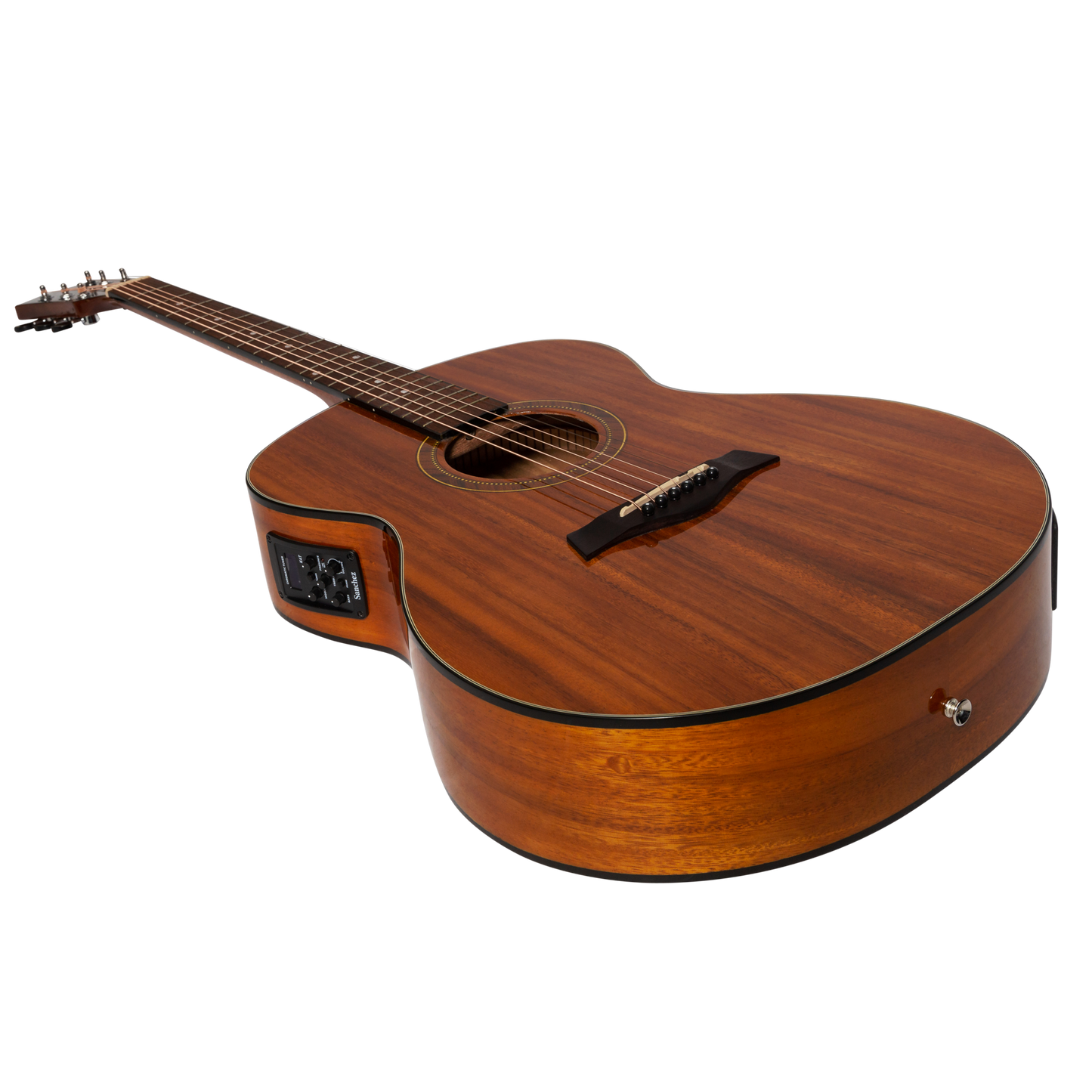 Sanchez Acoustic Electric Small Body Guitar Koa (Gloss)