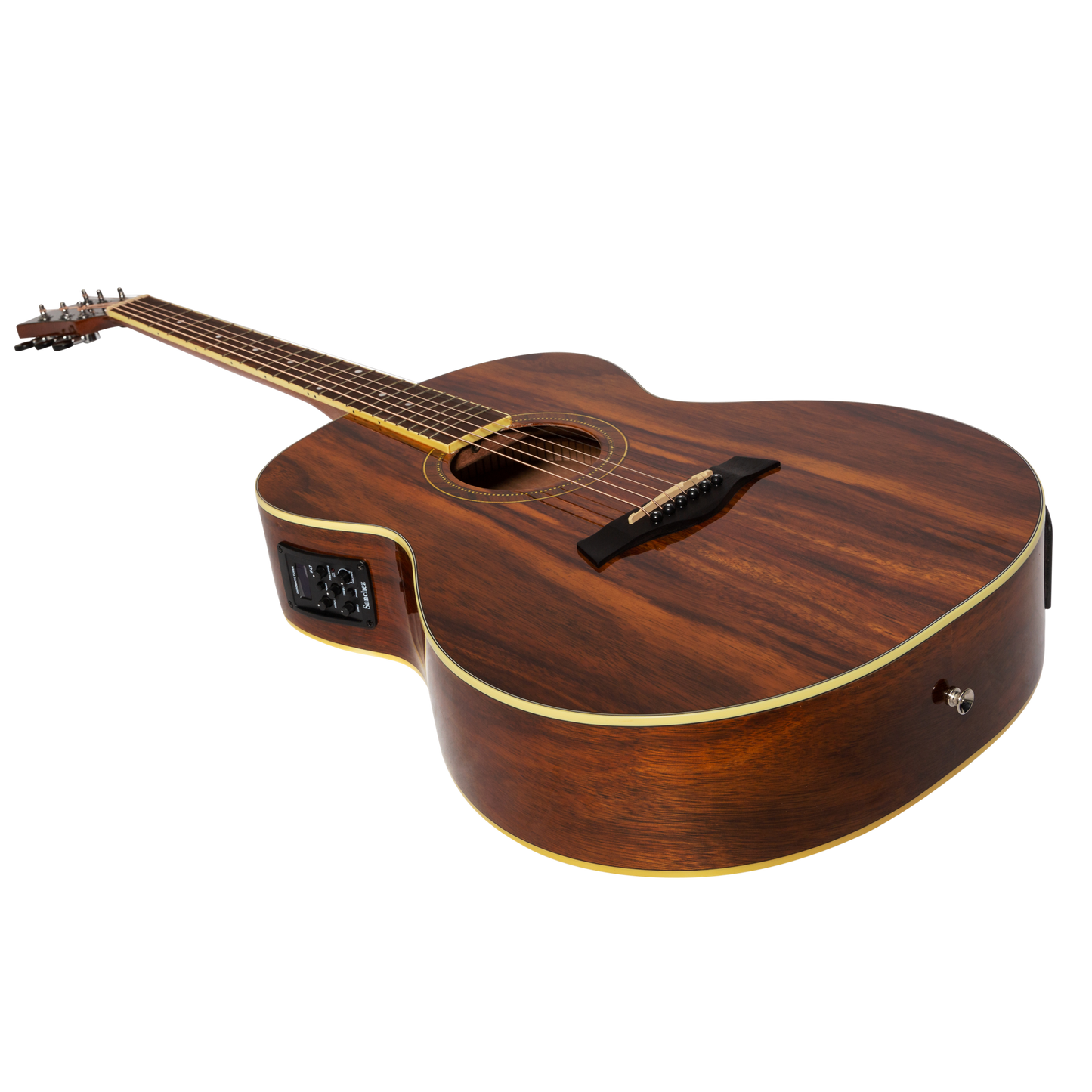 Sanchez Acoustic Electric Small Body Guitar Rosewood (Gloss)