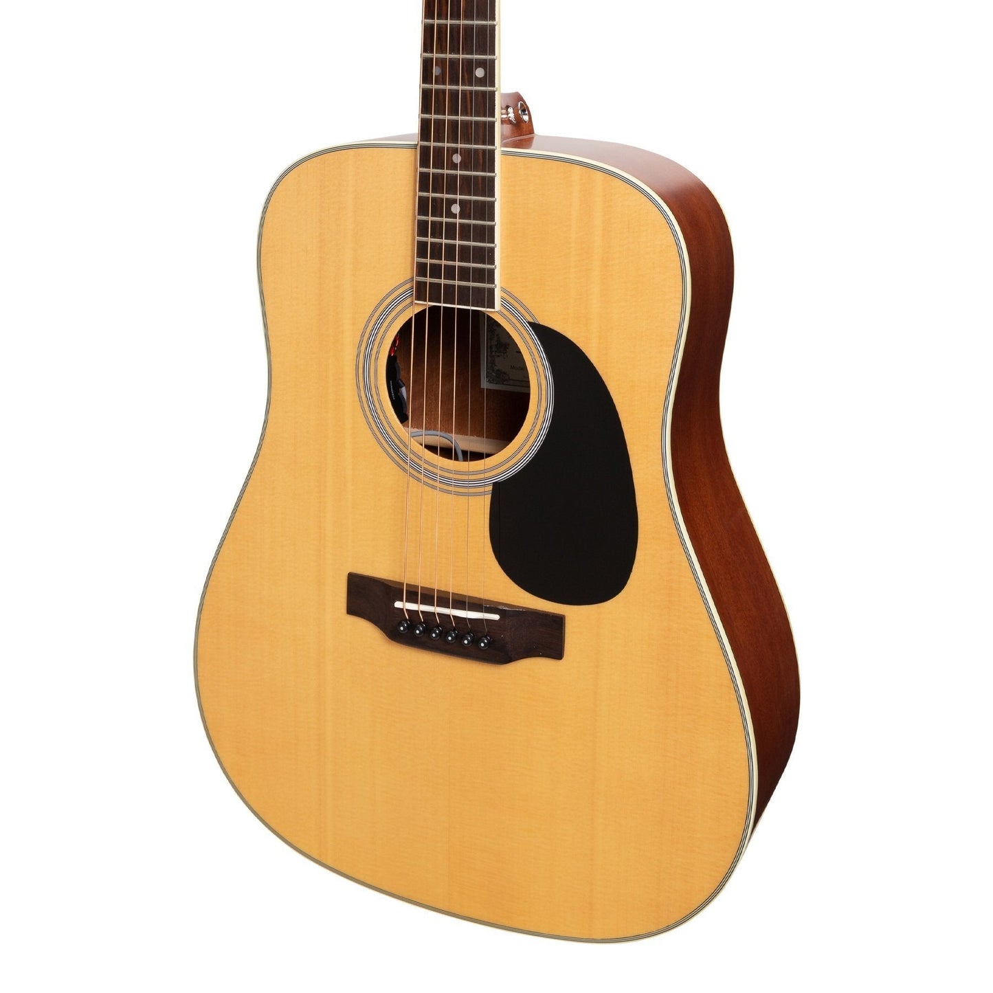 Saga '700 Series' Solid Spruce Top Acoustic Dreadnought Guitar (Natural Satin)