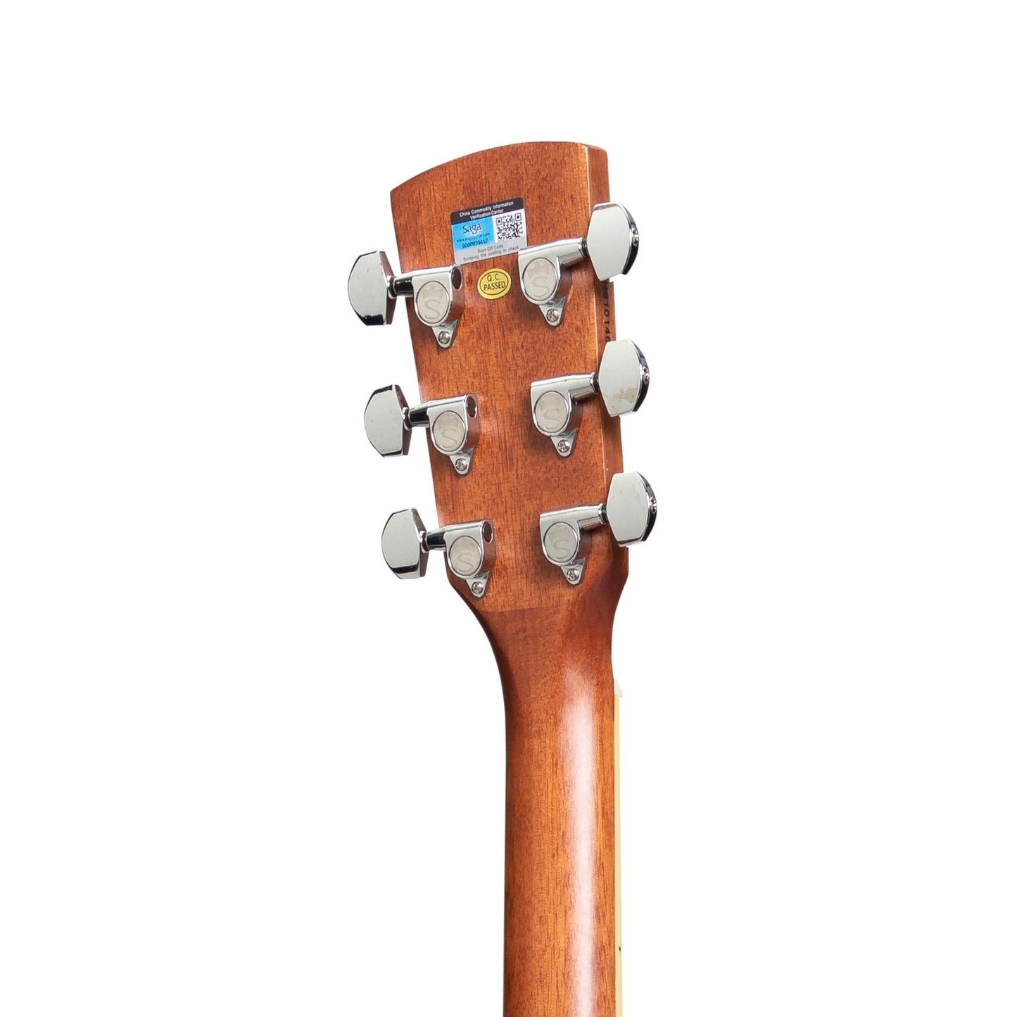 Saga '700 Series' Solid Spruce Top Acoustic Dreadnought Guitar (Natural Satin)