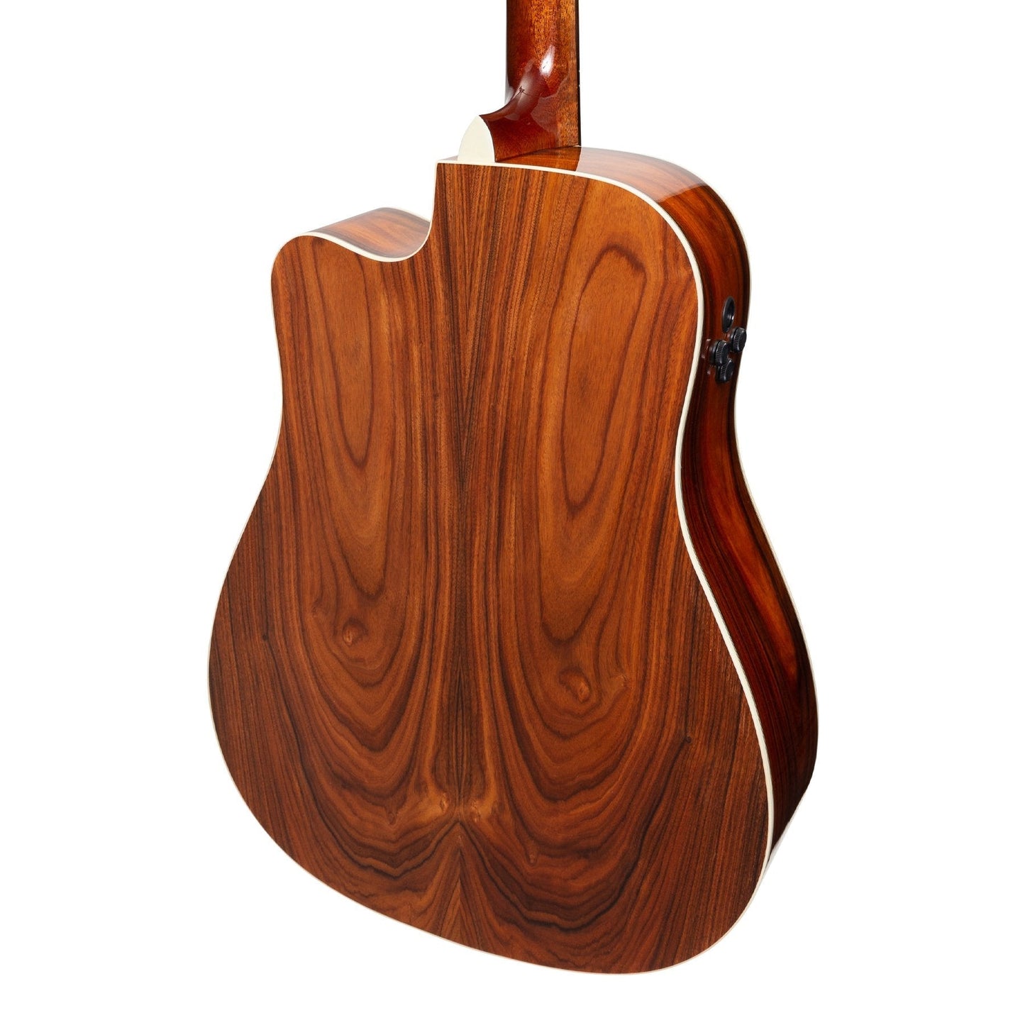 Saga '850 Series' Solid Spruce Top Acoustic-Electric Dreadnought Guitar (Natural)