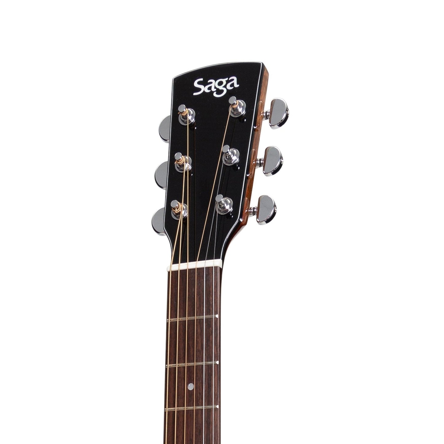 Saga '850 Series' Solid Spruce Top Acoustic-Electric Dreadnought Guitar (Natural)