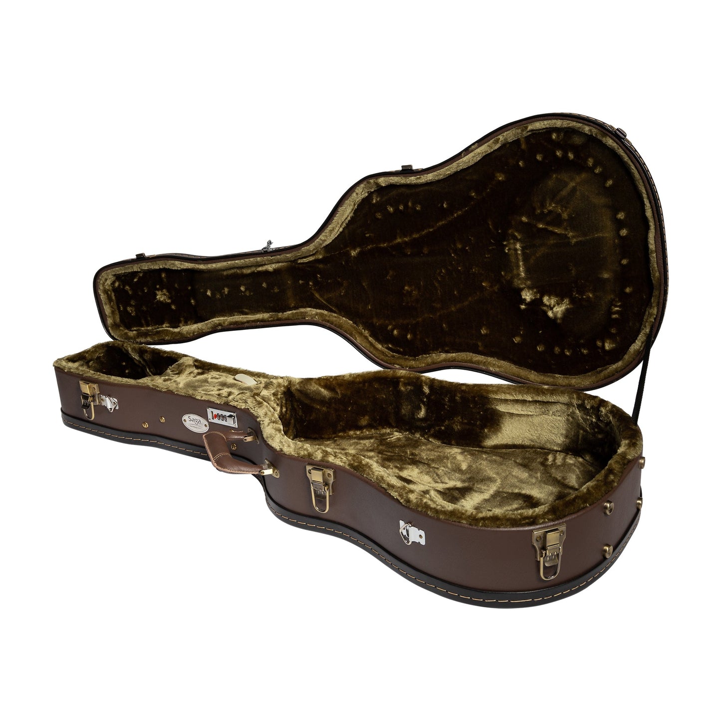 Saga LS1CE Solid Folk Cutaway Acoustic-Electric Guitar (Natural)