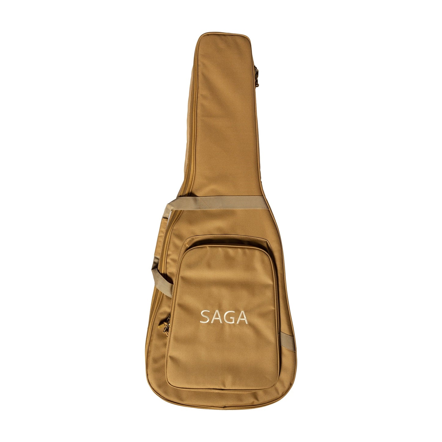 Saga '850 Series' Solid Spruce Top Acoustic-Electric Dreadnought Guitar (Natural)