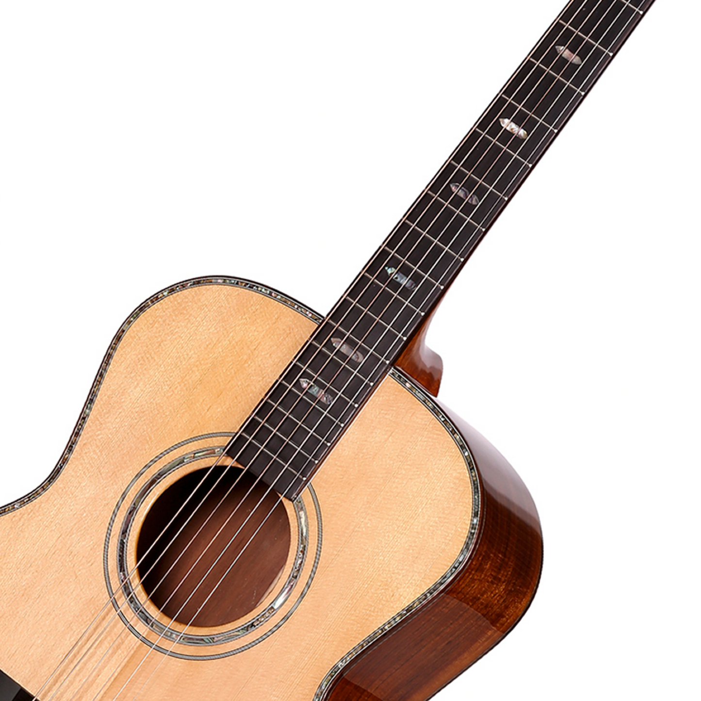 Saga OL18 All Solid Folk Acoustic-Electric Guitar (Natural)