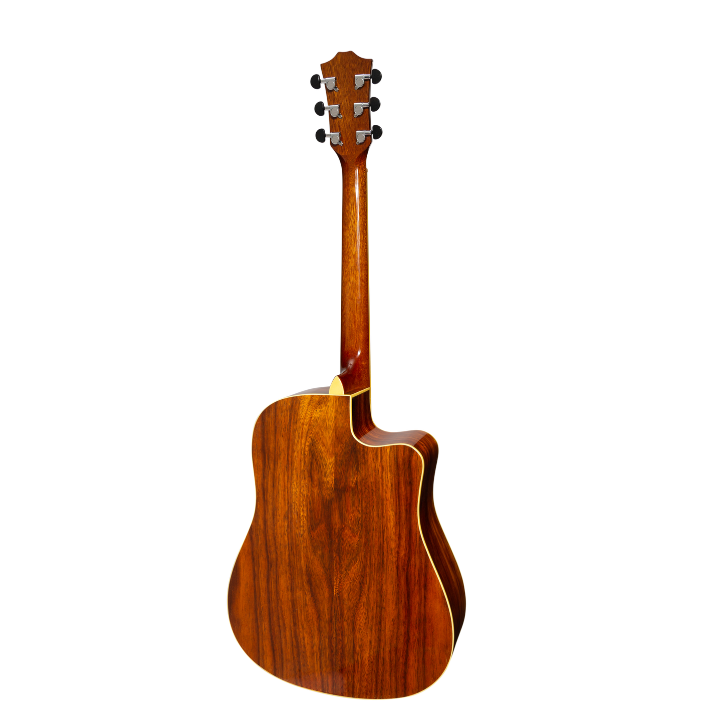 Sanchez Left Handed Acoustic-Electric Dreadnought Cutaway Guitar Gloss (Rosewood)