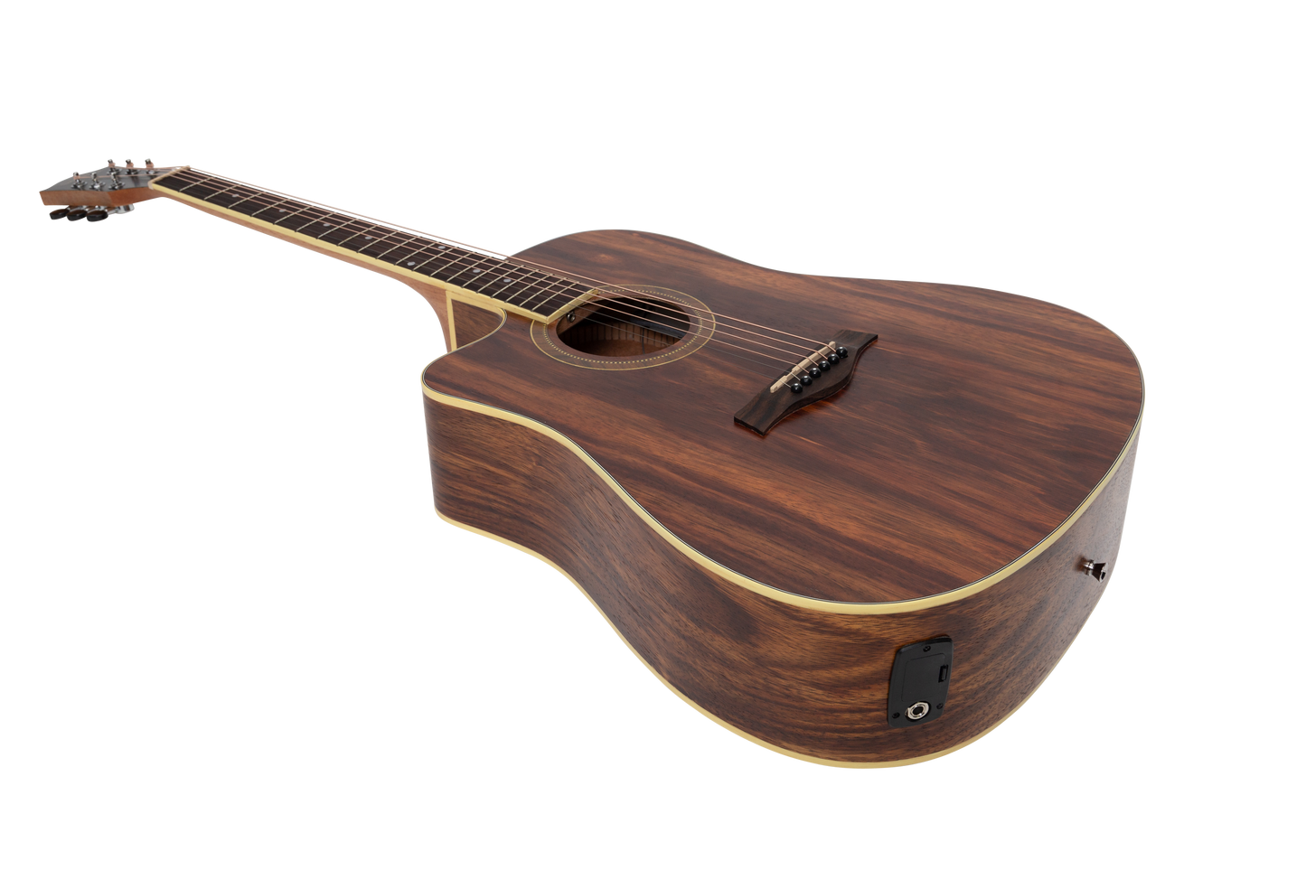 Sanchez Left Handed Acoustic-Electric Dreadnought Cutaway Guitar Pack (Rosewood)