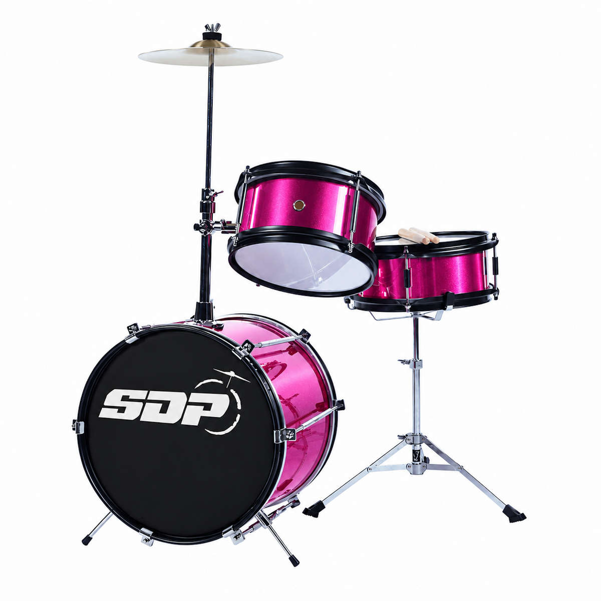 Sonic Drive 3-Piece Junior Drum Kit (Metallic Pink)