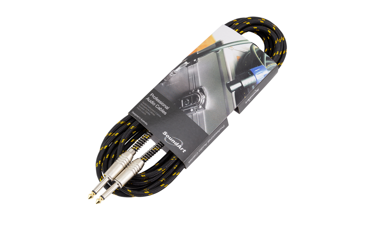 SoundArt 6m Braided Guitar / Instrument Cable with Deluxe Plugs-SMI-26