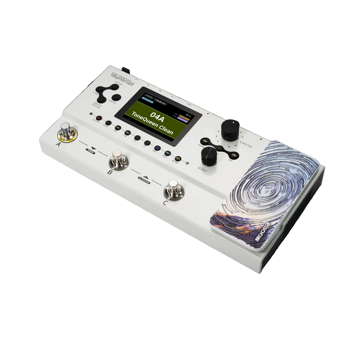 Mooer GE-200 Plus Guitar Multi-Effects Processor (White)