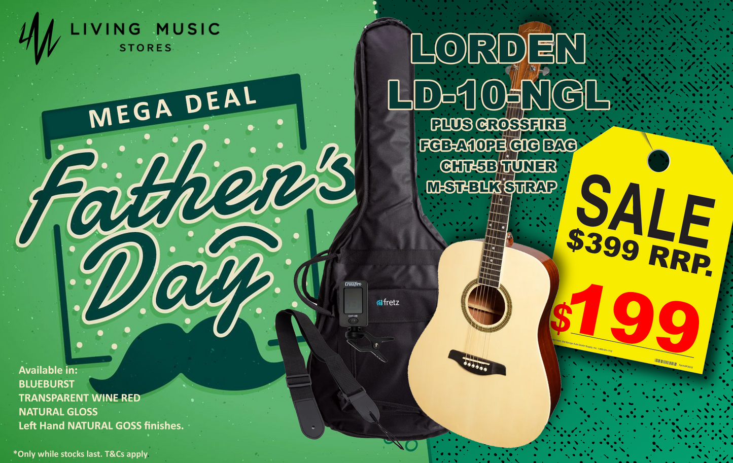 FATHER'S DAY SPECIAL - LORDEN GUITAR PACK