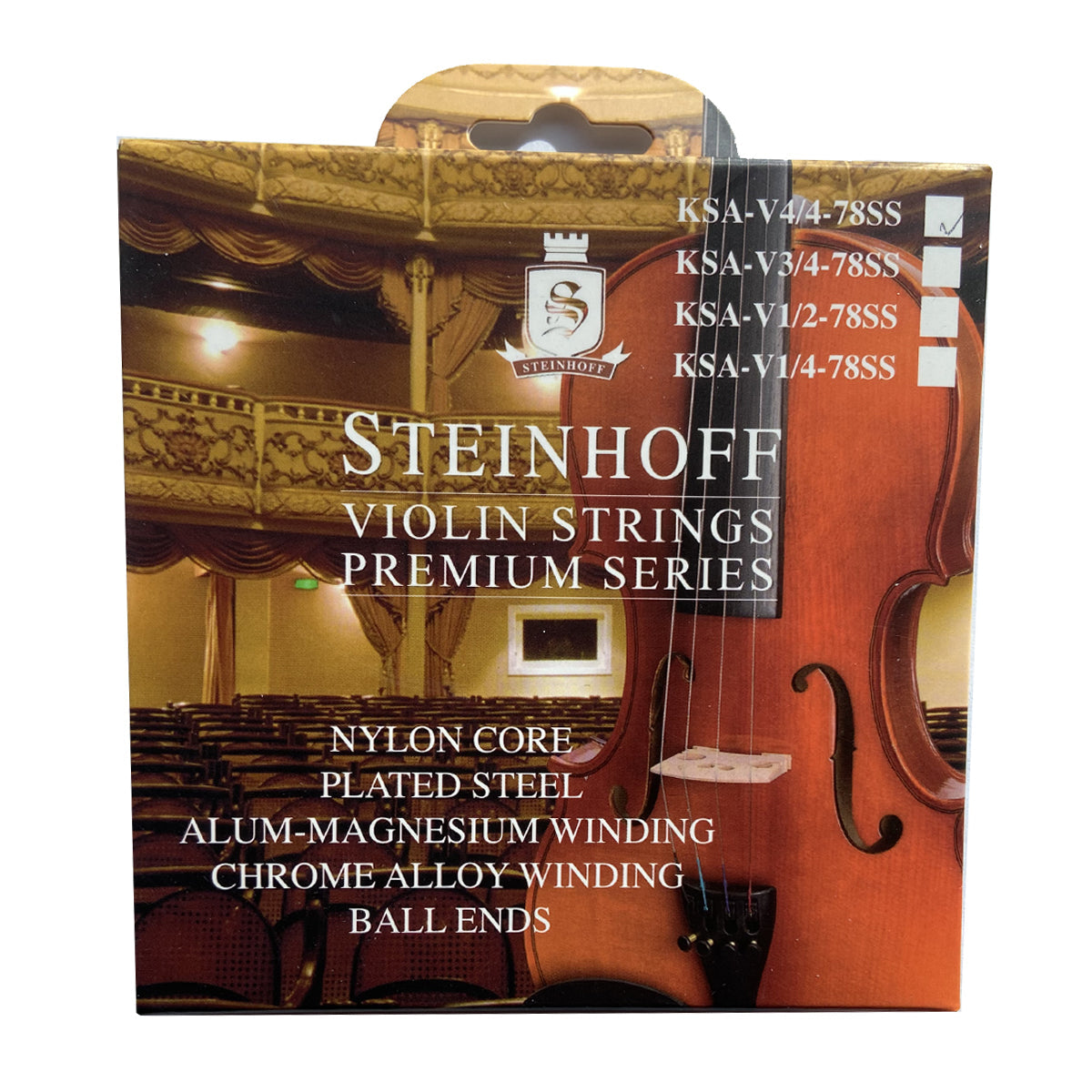 Steinhoff Premium Violin Strings 4/4 Size
