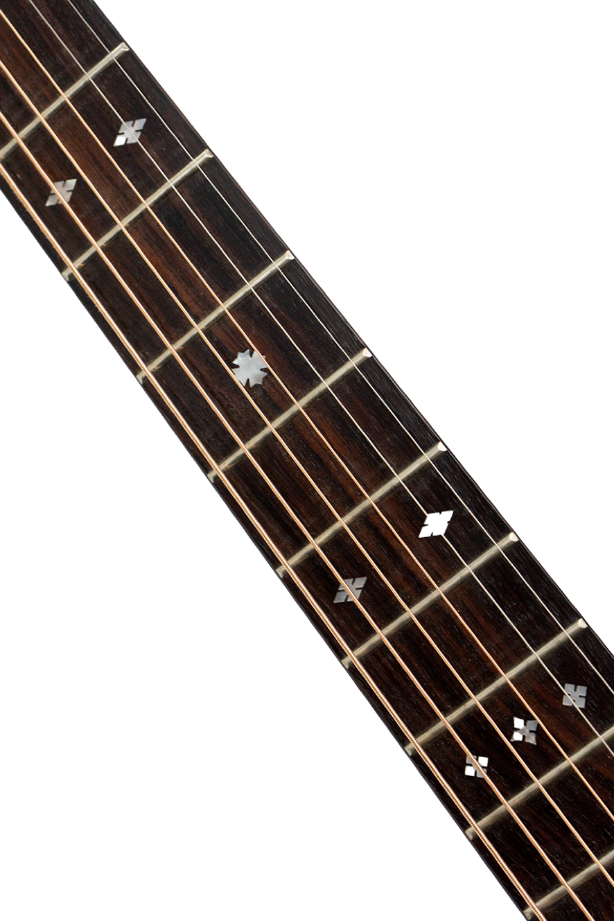 Saga A1GCE All Solid Spruce Sapele Acoustic-Electric Guitar (Natural)