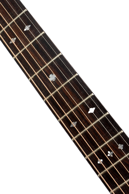 Saga A1GCE All Solid Spruce Sapele Acoustic-Electric Guitar (Natural)