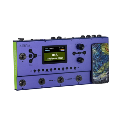 Mooer GE-200 Pro Li (Rechargeable) Guitar Multi-Effects Processor (Purple)