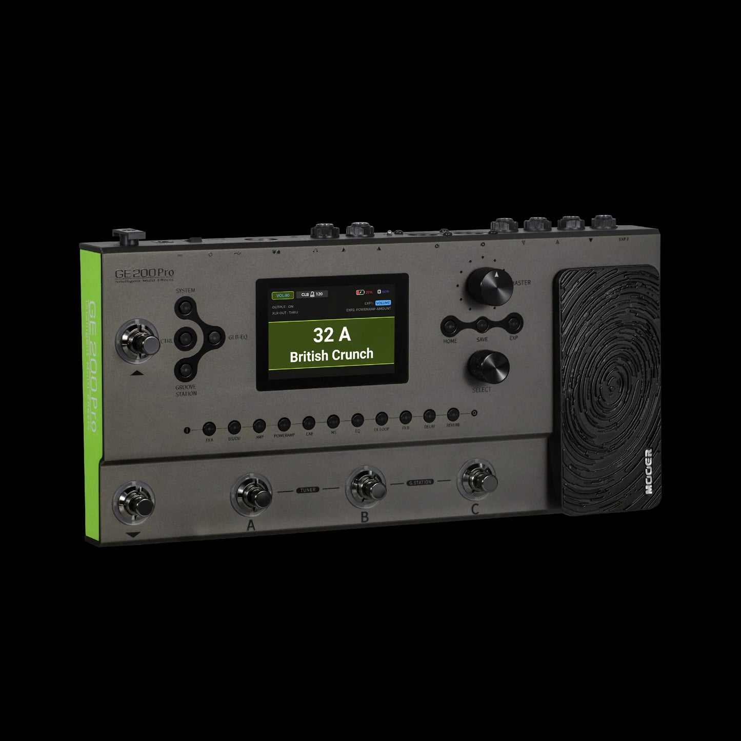 Mooer GE-200 Pro Guitar Multi-Effects Processor (Grey)