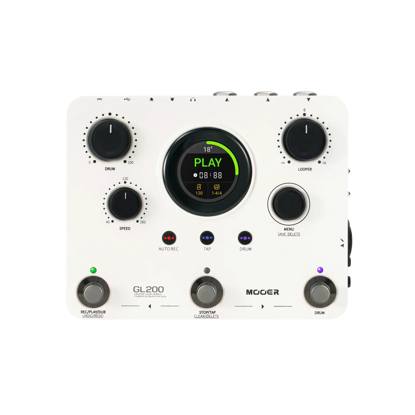 Mooer GL200 Groove Loop Phrase and Drum Station Pedal