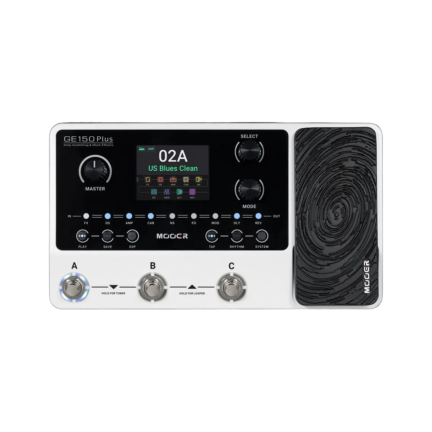 Mooer GE-150 Plus Guitar Multi-Effects Processor (White)