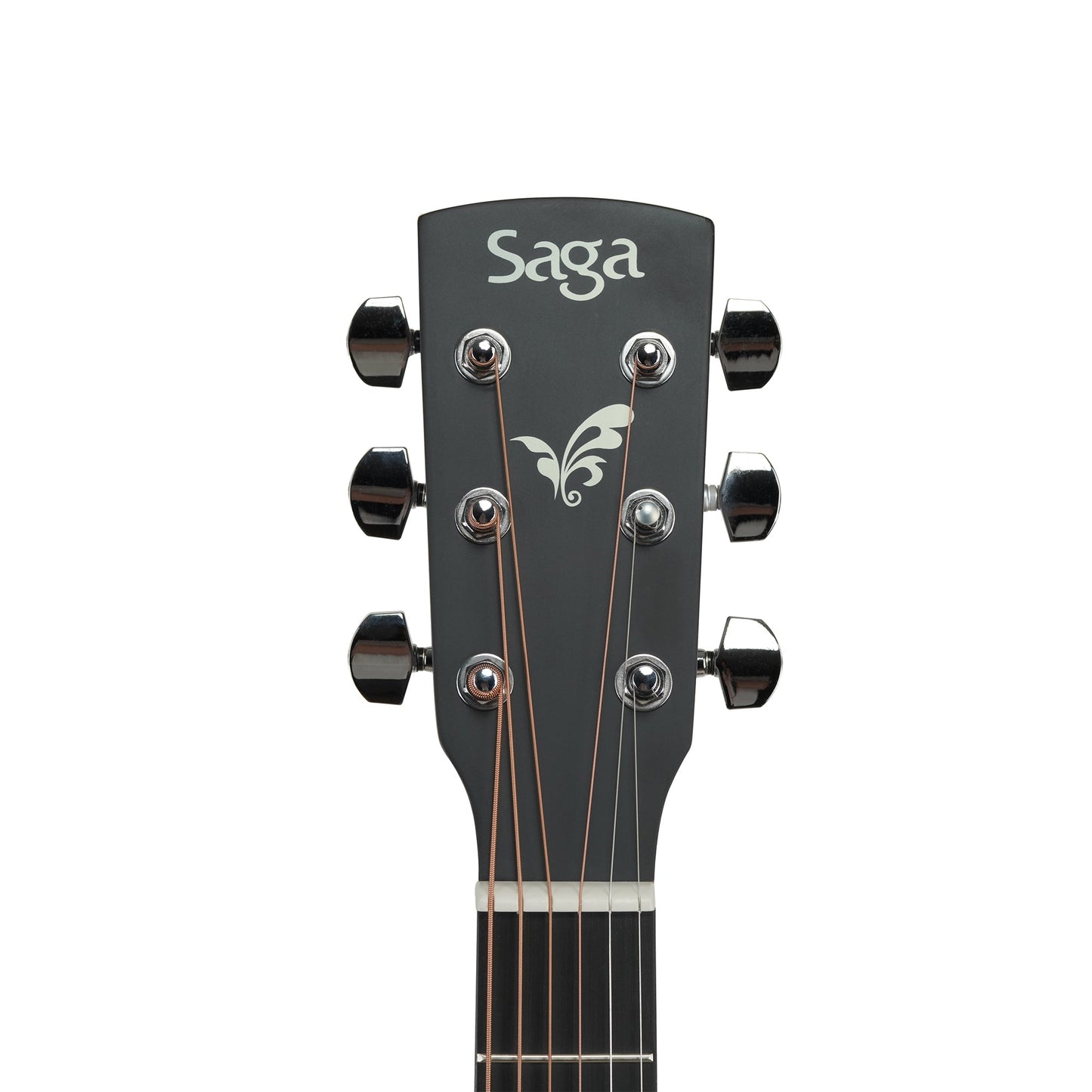Saga '600 Series' Spruce Top Dreadnought Acoustic-Electric Cutaway Guitar (Natural)