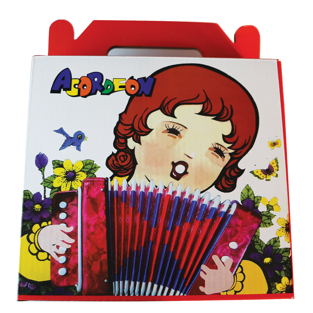 East Top Kids Accordion 10 Button (Red Sparkle)