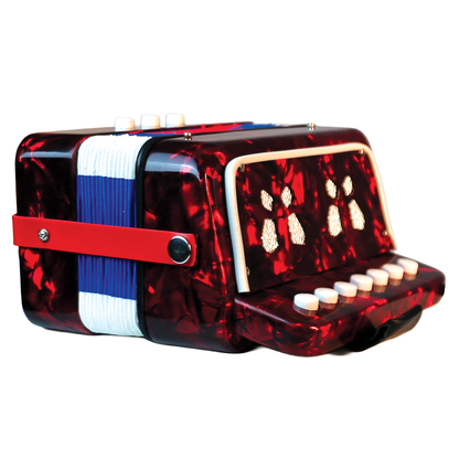 East Top Kids Accordion 10 Button (Red Sparkle)