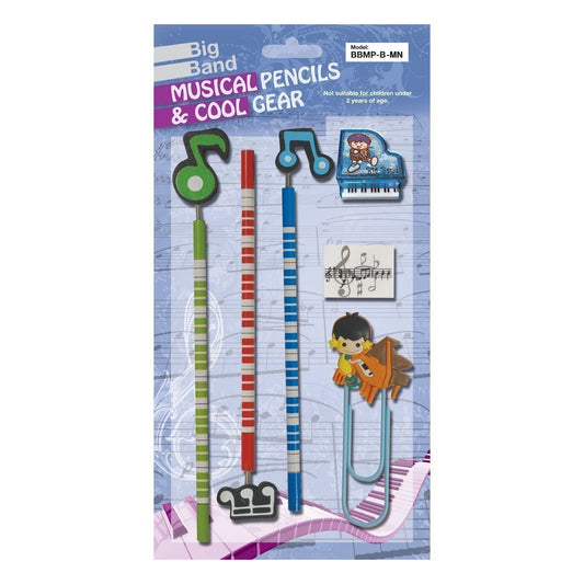 Big Band Pencil Set (Musical Note Blue)-BBMP-B-MN