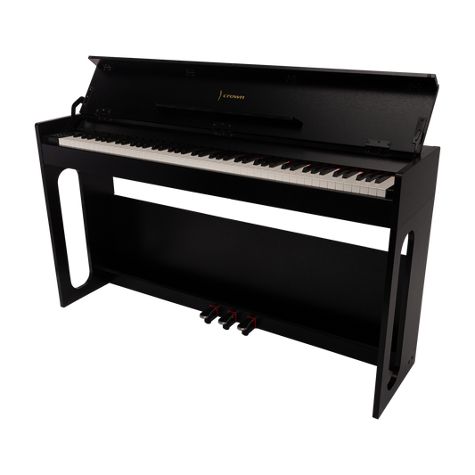 Crown CDP806 – 88-Key Weighted Digital Piano (Gloss Black)